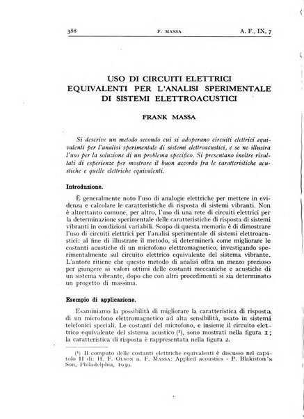 Alta frequenza rivista di radiotecnica, telefonia e acustica applicata