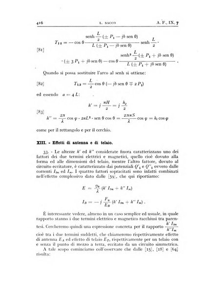 Alta frequenza rivista di radiotecnica, telefonia e acustica applicata