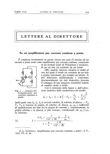 Alta frequenza rivista di radiotecnica, telefonia e acustica applicata