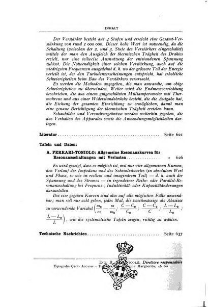 Alta frequenza rivista di radiotecnica, telefonia e acustica applicata