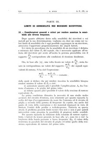 Alta frequenza rivista di radiotecnica, telefonia e acustica applicata