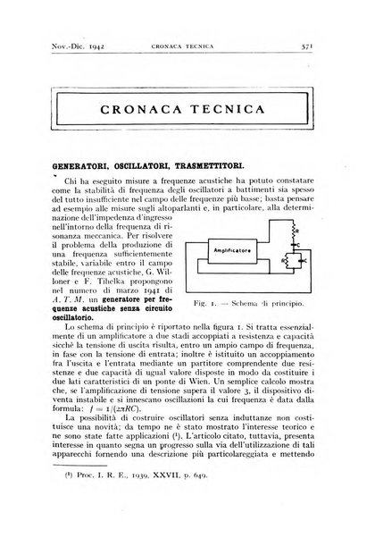 Alta frequenza rivista di radiotecnica, telefonia e acustica applicata