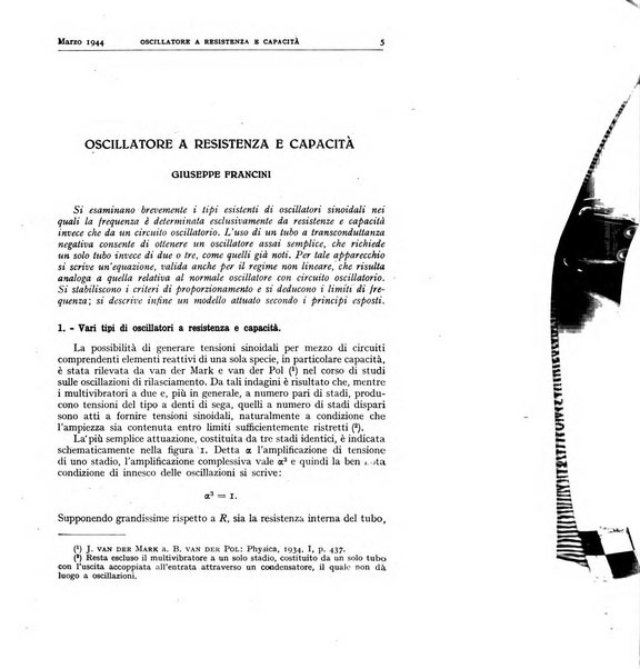 Alta frequenza rivista di radiotecnica, telefonia e acustica applicata