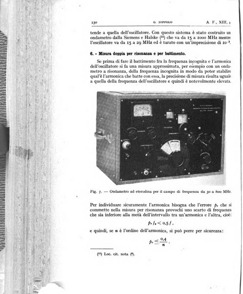 Alta frequenza rivista di radiotecnica, telefonia e acustica applicata