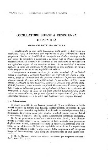 Alta frequenza rivista di radiotecnica, telefonia e acustica applicata