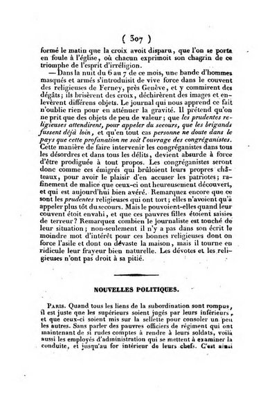 L'ami de la religion journal et revue ecclesiastique, politique et litteraire