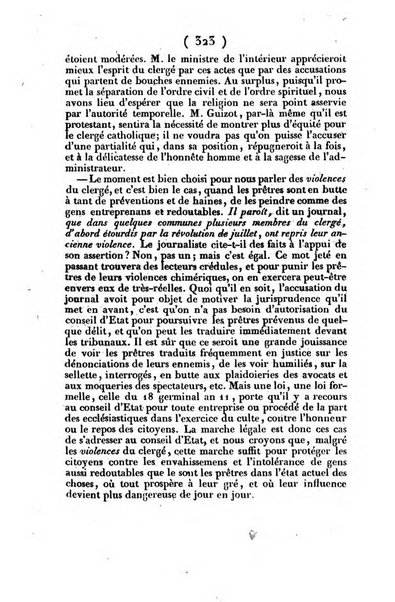 L'ami de la religion journal et revue ecclesiastique, politique et litteraire