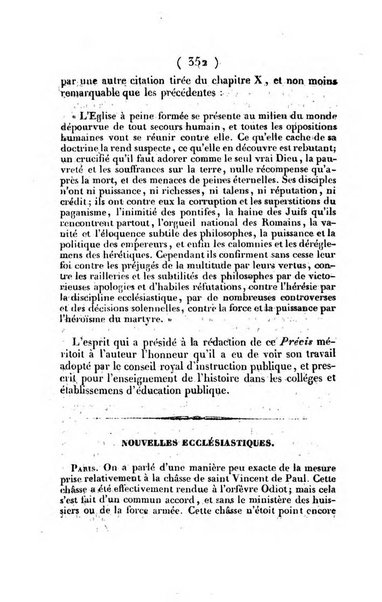 L'ami de la religion journal et revue ecclesiastique, politique et litteraire