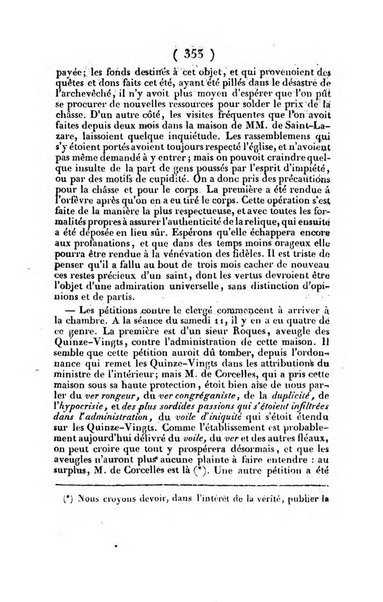 L'ami de la religion journal et revue ecclesiastique, politique et litteraire