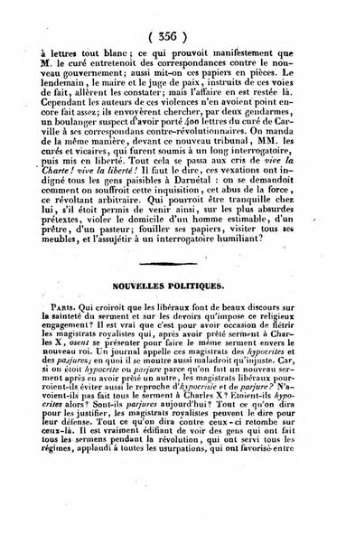 L'ami de la religion journal et revue ecclesiastique, politique et litteraire