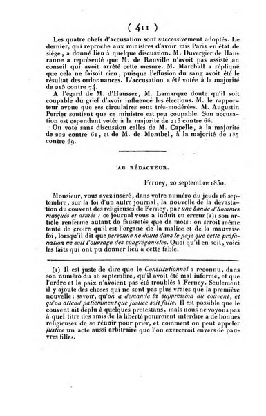 L'ami de la religion journal et revue ecclesiastique, politique et litteraire