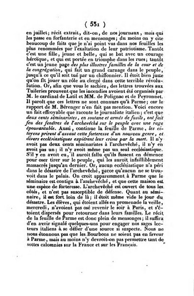 L'ami de la religion journal et revue ecclesiastique, politique et litteraire