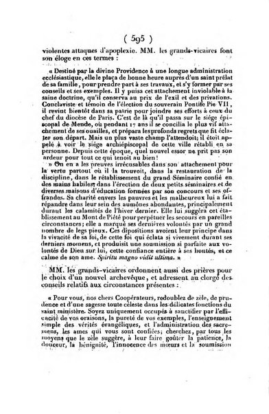 L'ami de la religion journal et revue ecclesiastique, politique et litteraire