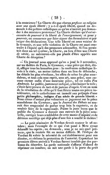 L'ami de la religion journal et revue ecclesiastique, politique et litteraire