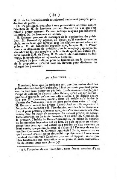 L'ami de la religion journal et revue ecclesiastique, politique et litteraire