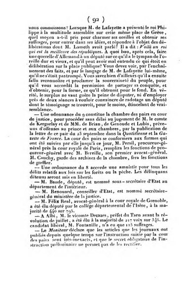 L'ami de la religion journal et revue ecclesiastique, politique et litteraire