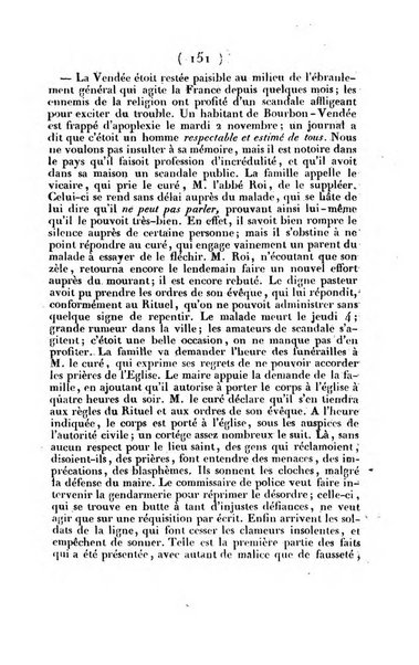 L'ami de la religion journal et revue ecclesiastique, politique et litteraire