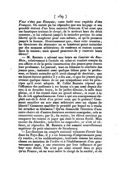 L'ami de la religion journal et revue ecclesiastique, politique et litteraire