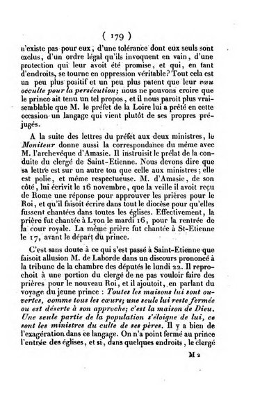 L'ami de la religion journal et revue ecclesiastique, politique et litteraire