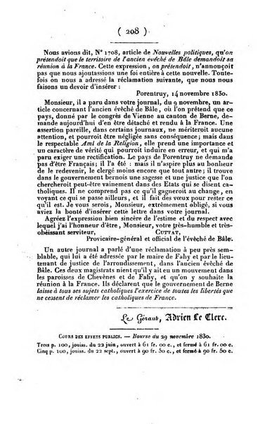 L'ami de la religion journal et revue ecclesiastique, politique et litteraire