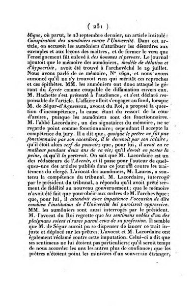 L'ami de la religion journal et revue ecclesiastique, politique et litteraire