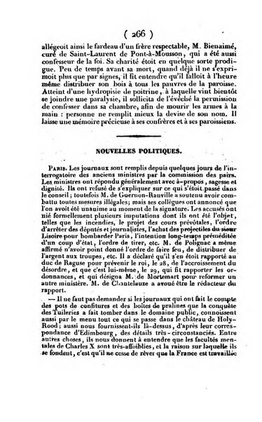 L'ami de la religion journal et revue ecclesiastique, politique et litteraire