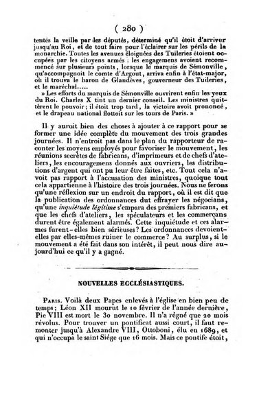 L'ami de la religion journal et revue ecclesiastique, politique et litteraire