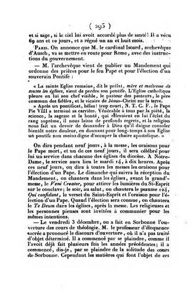 L'ami de la religion journal et revue ecclesiastique, politique et litteraire