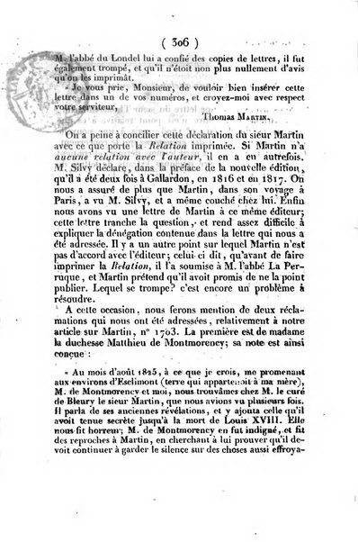 L'ami de la religion journal et revue ecclesiastique, politique et litteraire