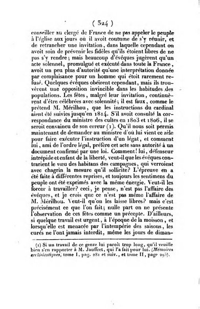 L'ami de la religion journal et revue ecclesiastique, politique et litteraire