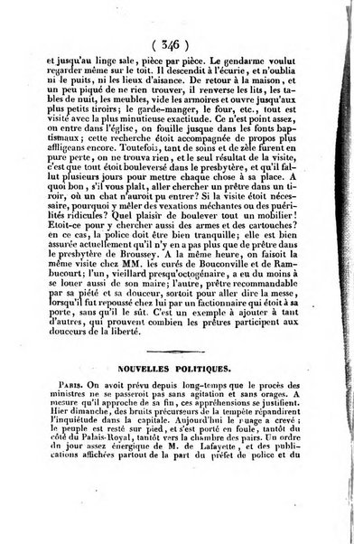 L'ami de la religion journal et revue ecclesiastique, politique et litteraire