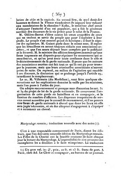 L'ami de la religion journal et revue ecclesiastique, politique et litteraire