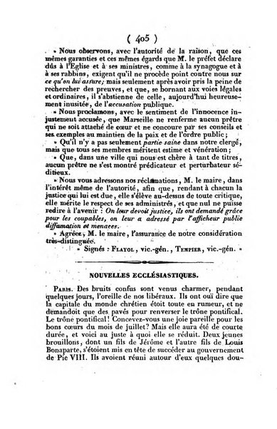 L'ami de la religion journal et revue ecclesiastique, politique et litteraire