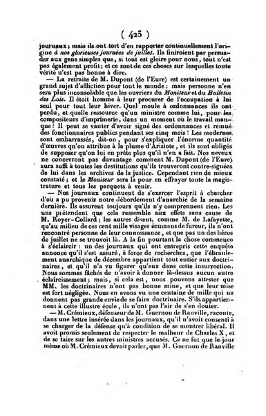 L'ami de la religion journal et revue ecclesiastique, politique et litteraire