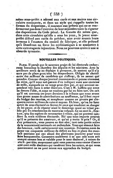 L'ami de la religion journal et revue ecclesiastique, politique et litteraire