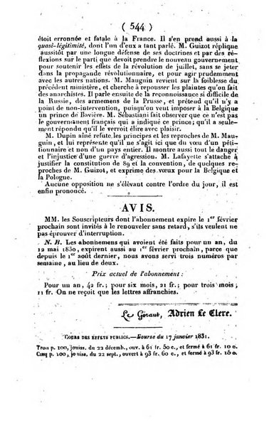 L'ami de la religion journal et revue ecclesiastique, politique et litteraire