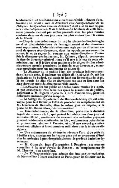 L'ami de la religion journal et revue ecclesiastique, politique et litteraire