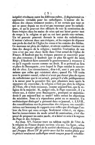 L'ami de la religion journal et revue ecclesiastique, politique et litteraire