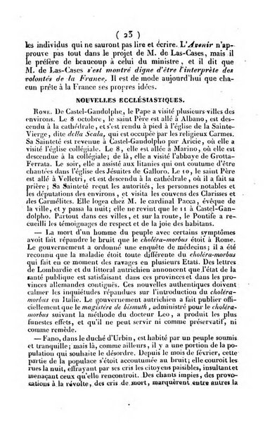 L'ami de la religion journal et revue ecclesiastique, politique et litteraire