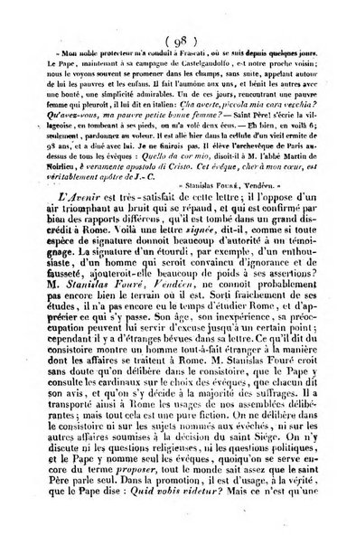 L'ami de la religion journal et revue ecclesiastique, politique et litteraire