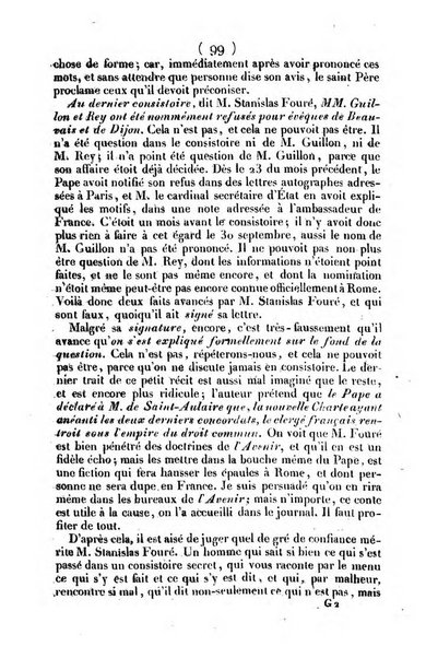 L'ami de la religion journal et revue ecclesiastique, politique et litteraire