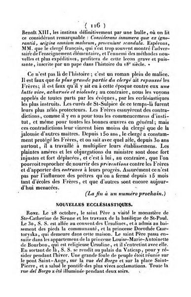 L'ami de la religion journal et revue ecclesiastique, politique et litteraire