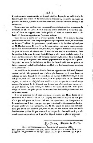 L'ami de la religion journal et revue ecclesiastique, politique et litteraire