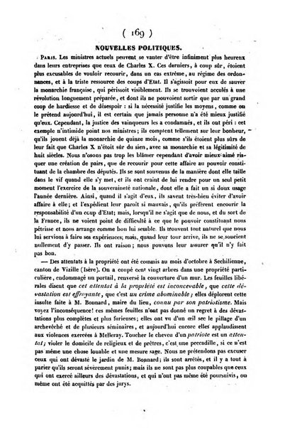 L'ami de la religion journal et revue ecclesiastique, politique et litteraire