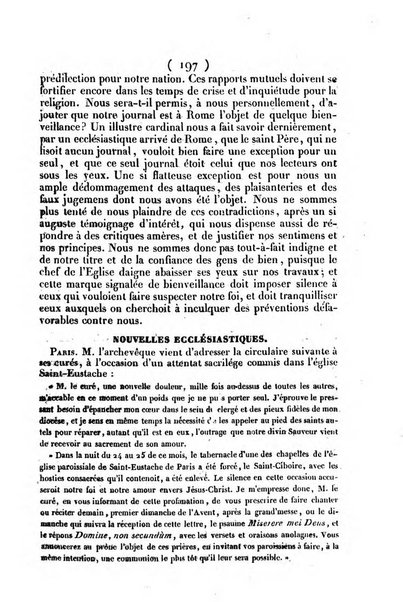 L'ami de la religion journal et revue ecclesiastique, politique et litteraire