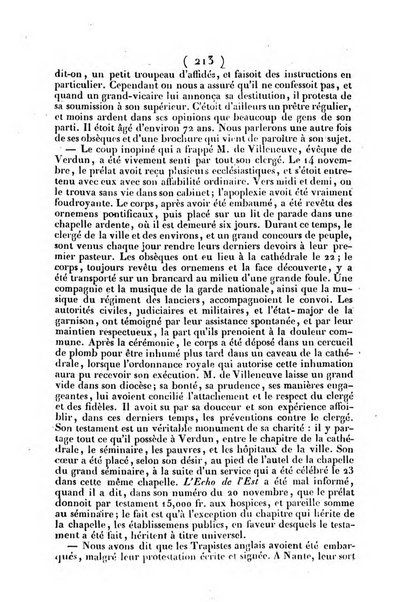 L'ami de la religion journal et revue ecclesiastique, politique et litteraire