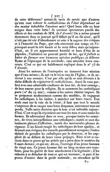 L'ami de la religion journal et revue ecclesiastique, politique et litteraire