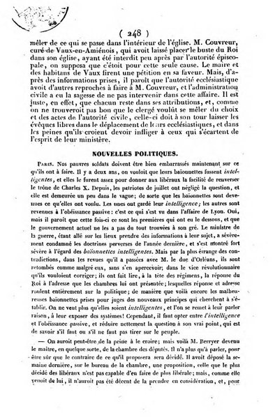 L'ami de la religion journal et revue ecclesiastique, politique et litteraire