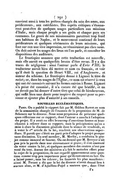 L'ami de la religion journal et revue ecclesiastique, politique et litteraire