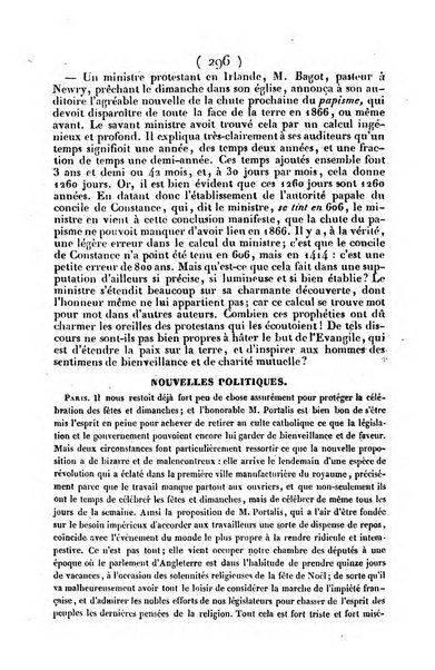 L'ami de la religion journal et revue ecclesiastique, politique et litteraire